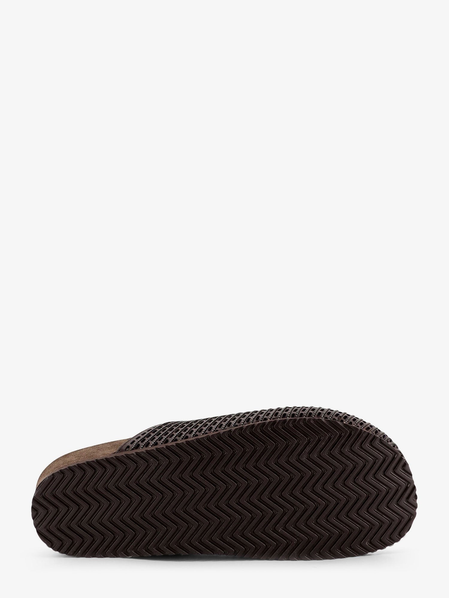 Leather sandals with Precious Net detail