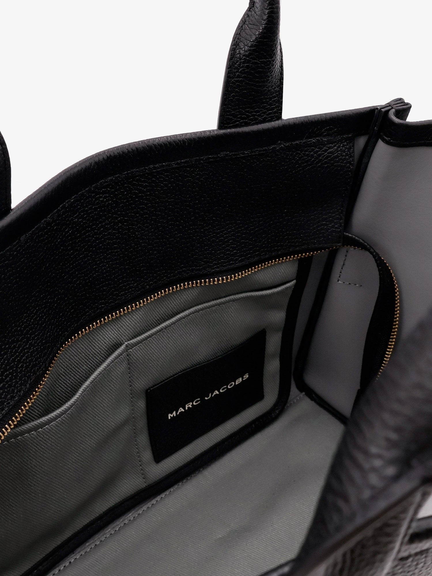 Leather shoulder bag with logo on the front