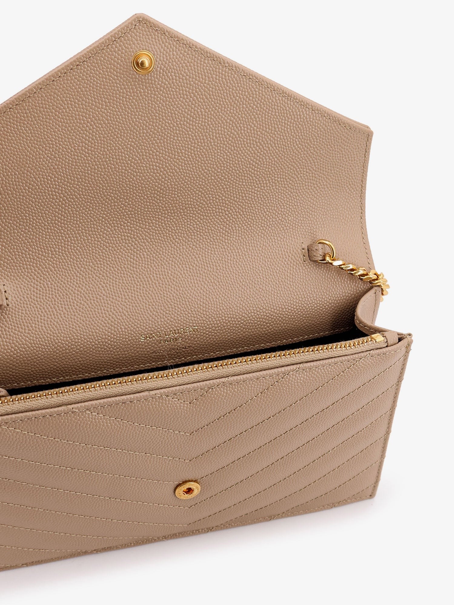 Leather shoulder bag with metal Cassandre logo