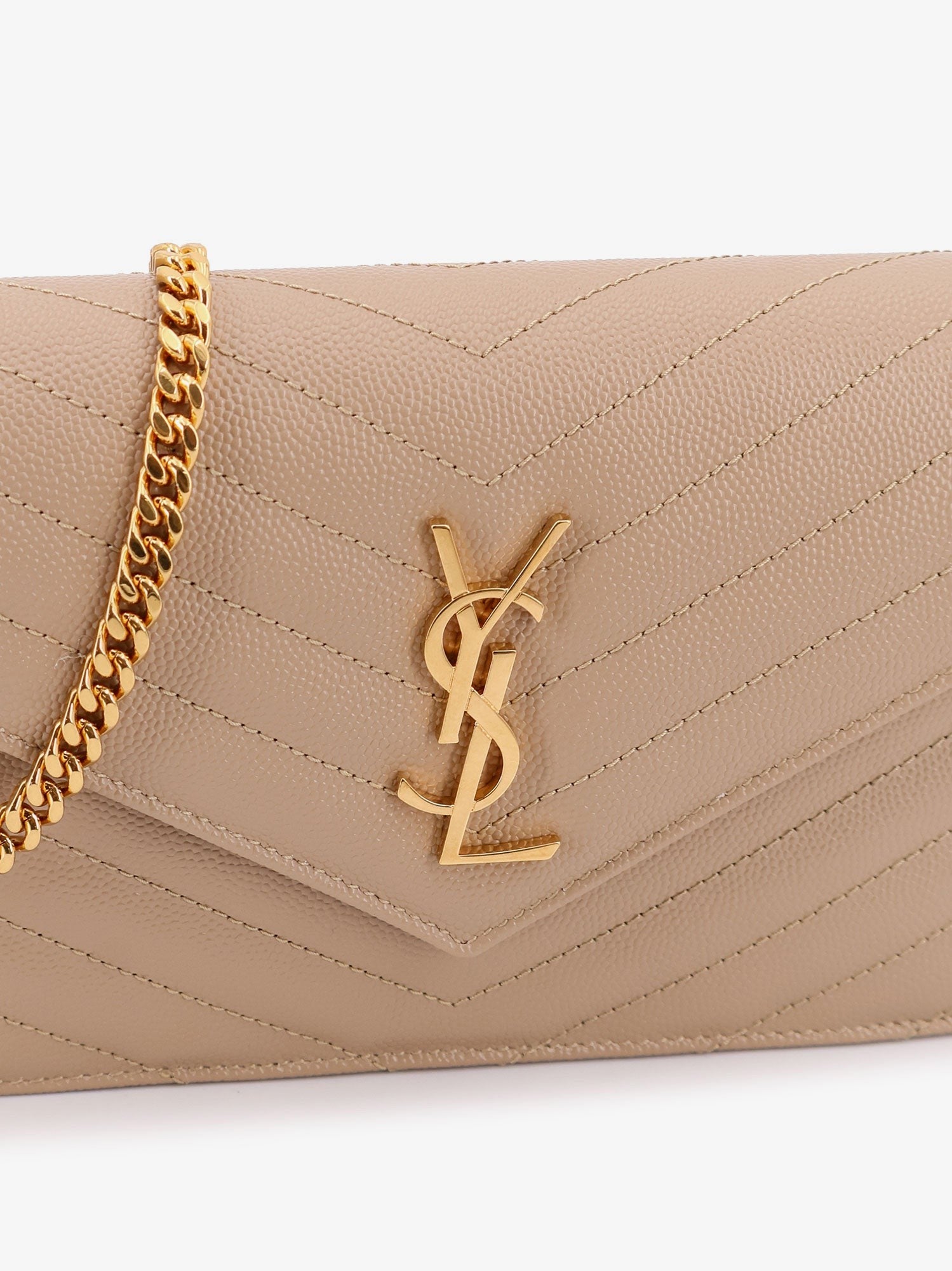Leather shoulder bag with metal Cassandre logo