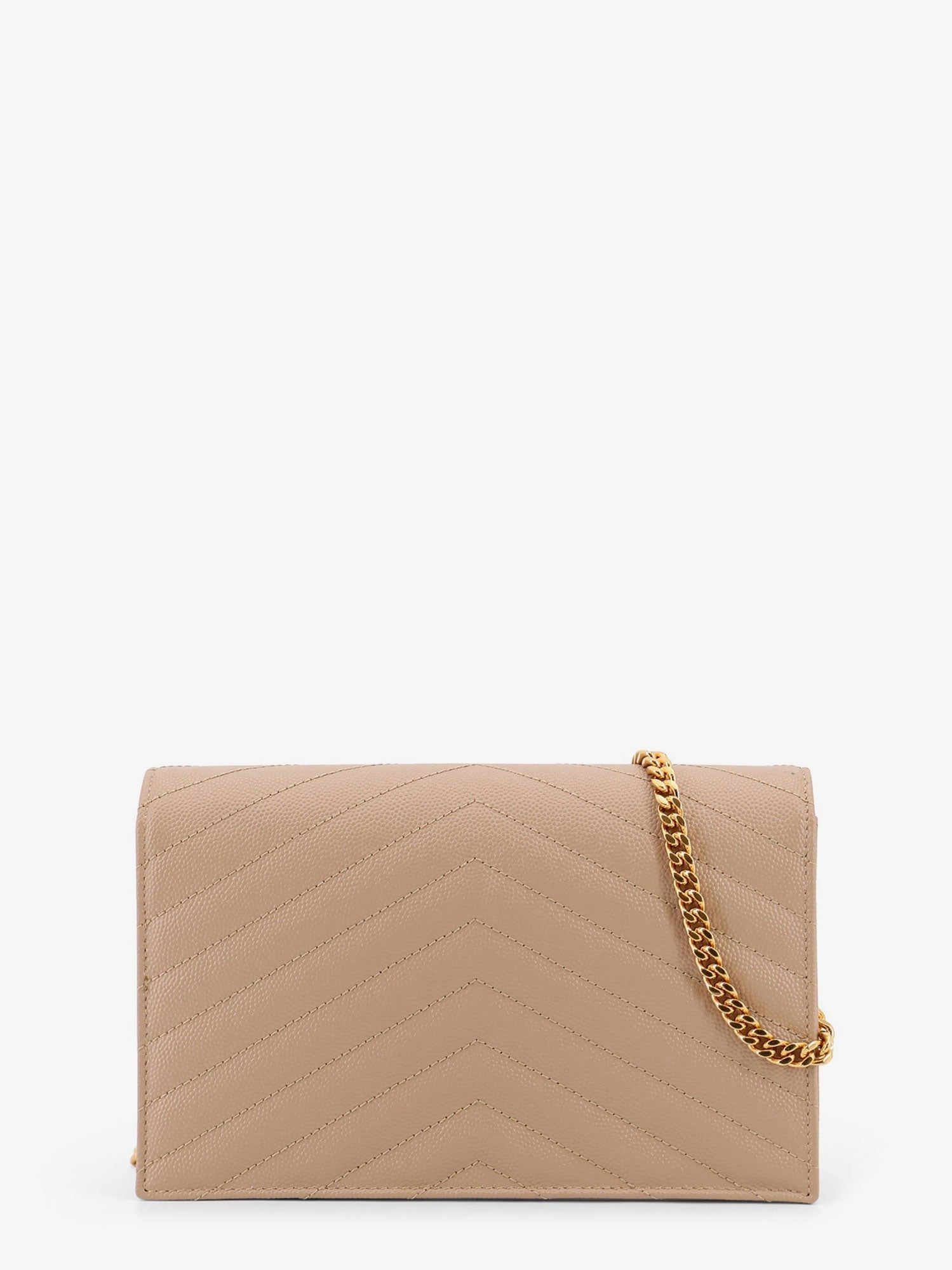 Leather shoulder bag with metal Cassandre logo