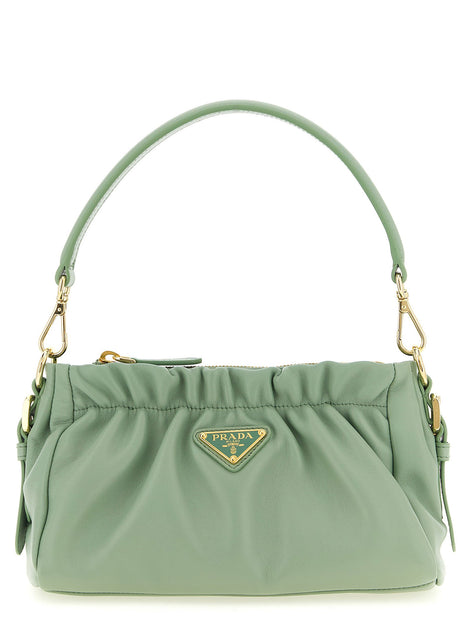 Leather shoulder bag