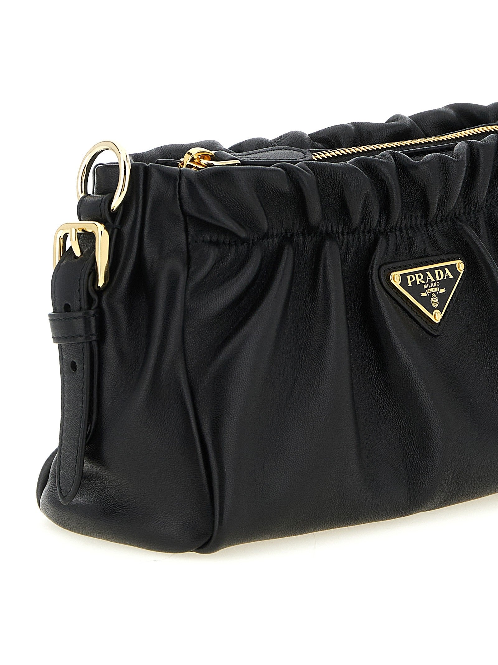 Leather shoulder bag