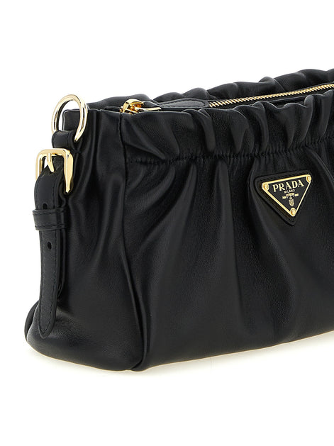 Leather shoulder bag