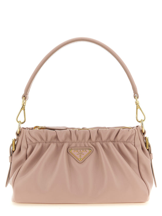 Leather shoulder bag