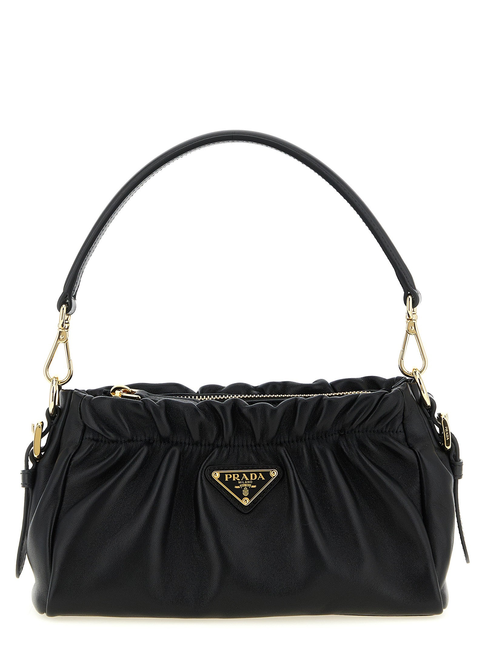 Leather shoulder bag