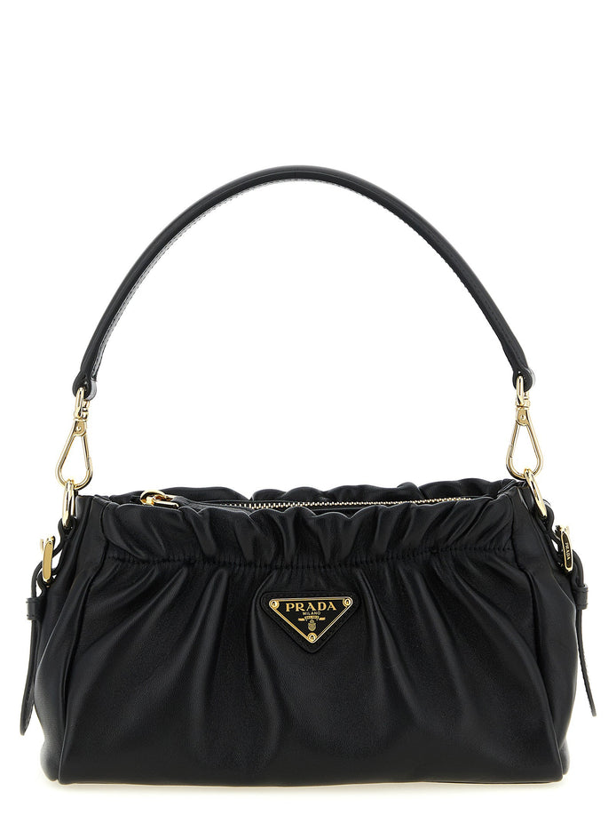 Leather shoulder bag