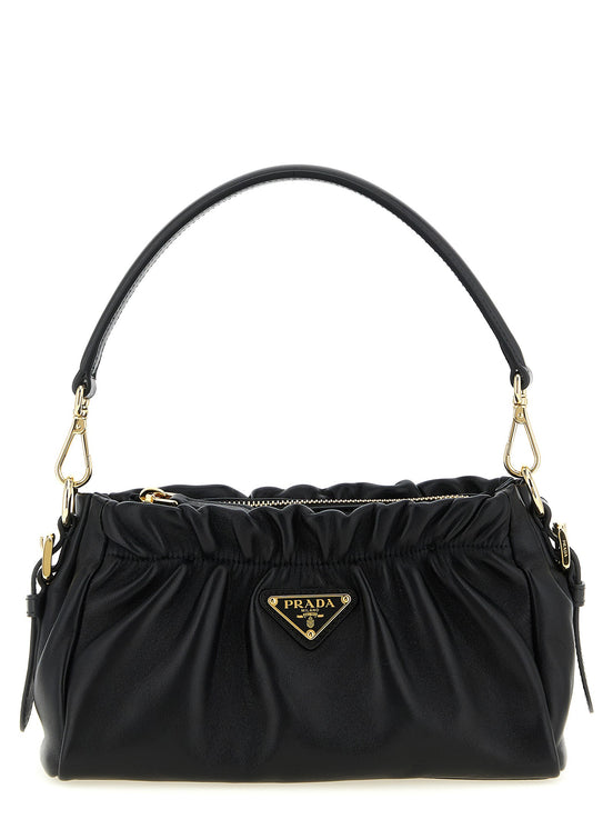 Leather shoulder bag