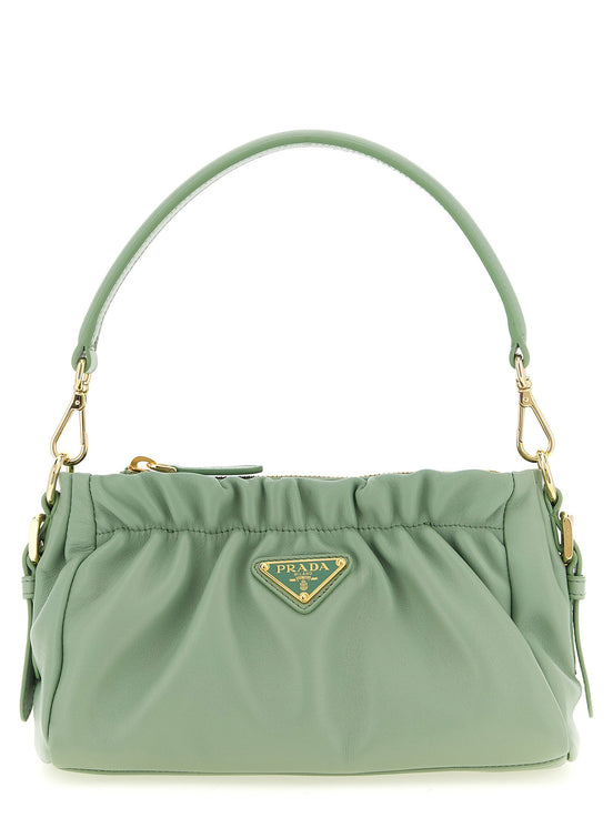 Leather shoulder bag