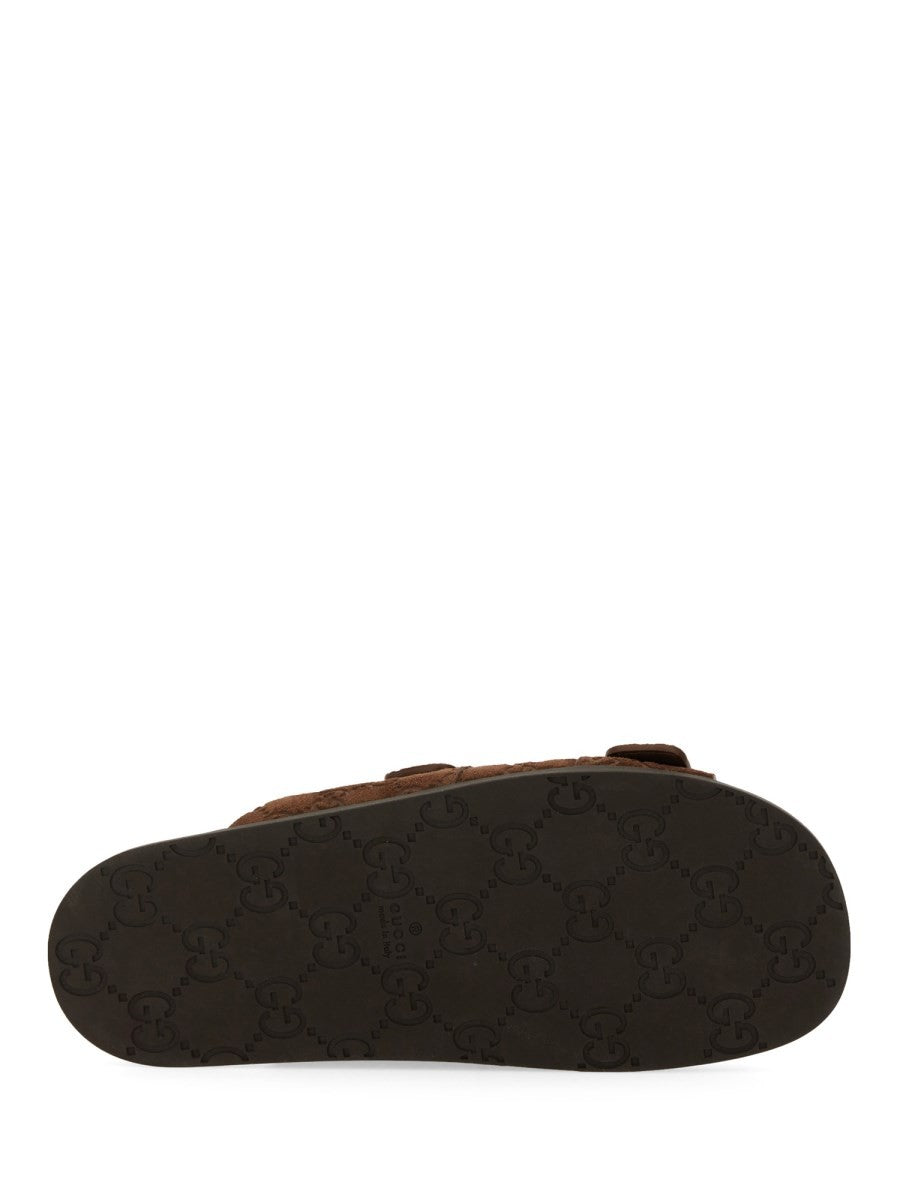 LEATHER SLIDER SANDAL