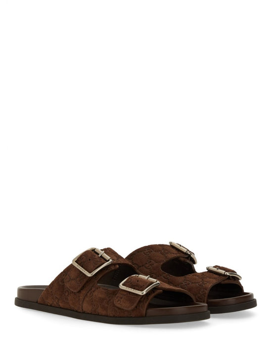 LEATHER SLIDER SANDAL