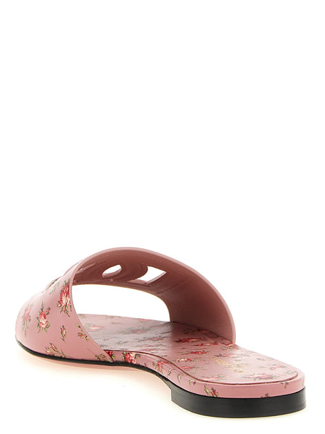 Leather slides