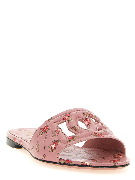 Leather slides