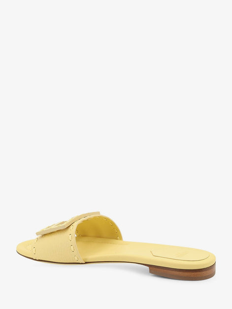 Fendi Leather Tube Sandals