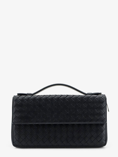 Leather wallet with Intrecciato pattern
