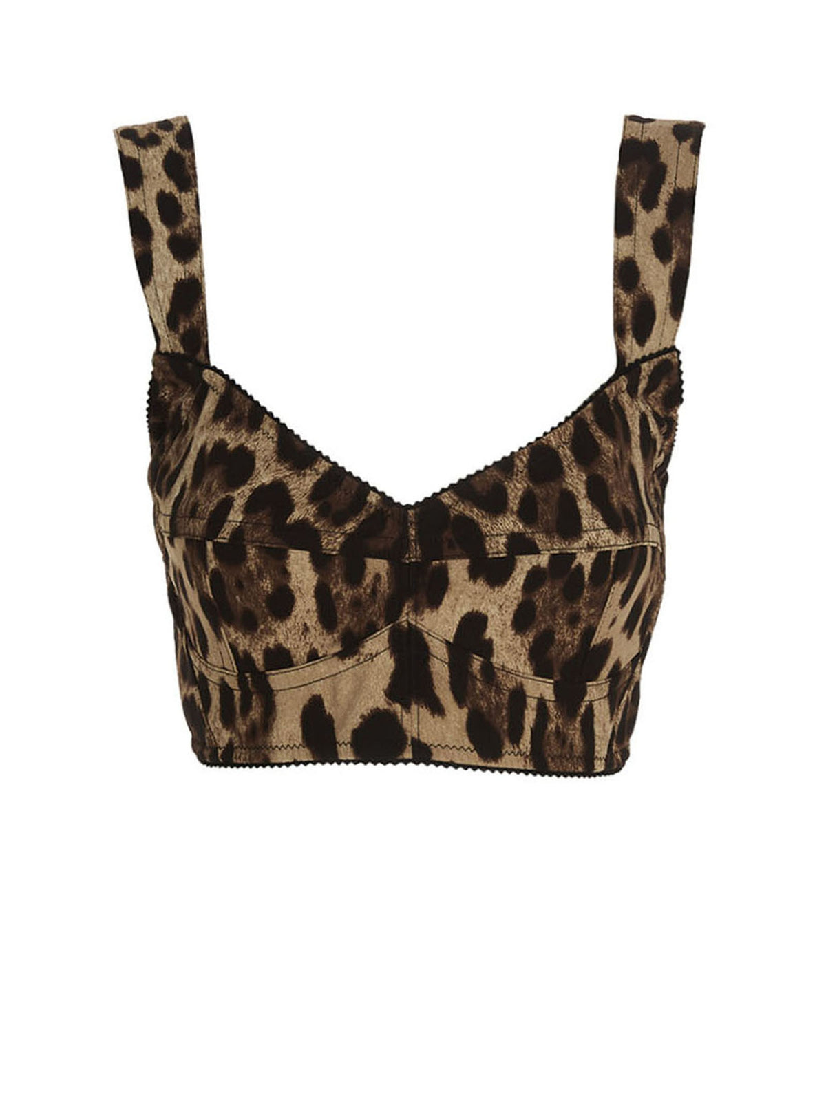 Leopard bustier top