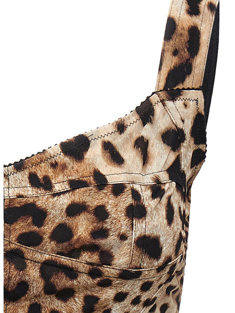 'Leopardo' bustier top