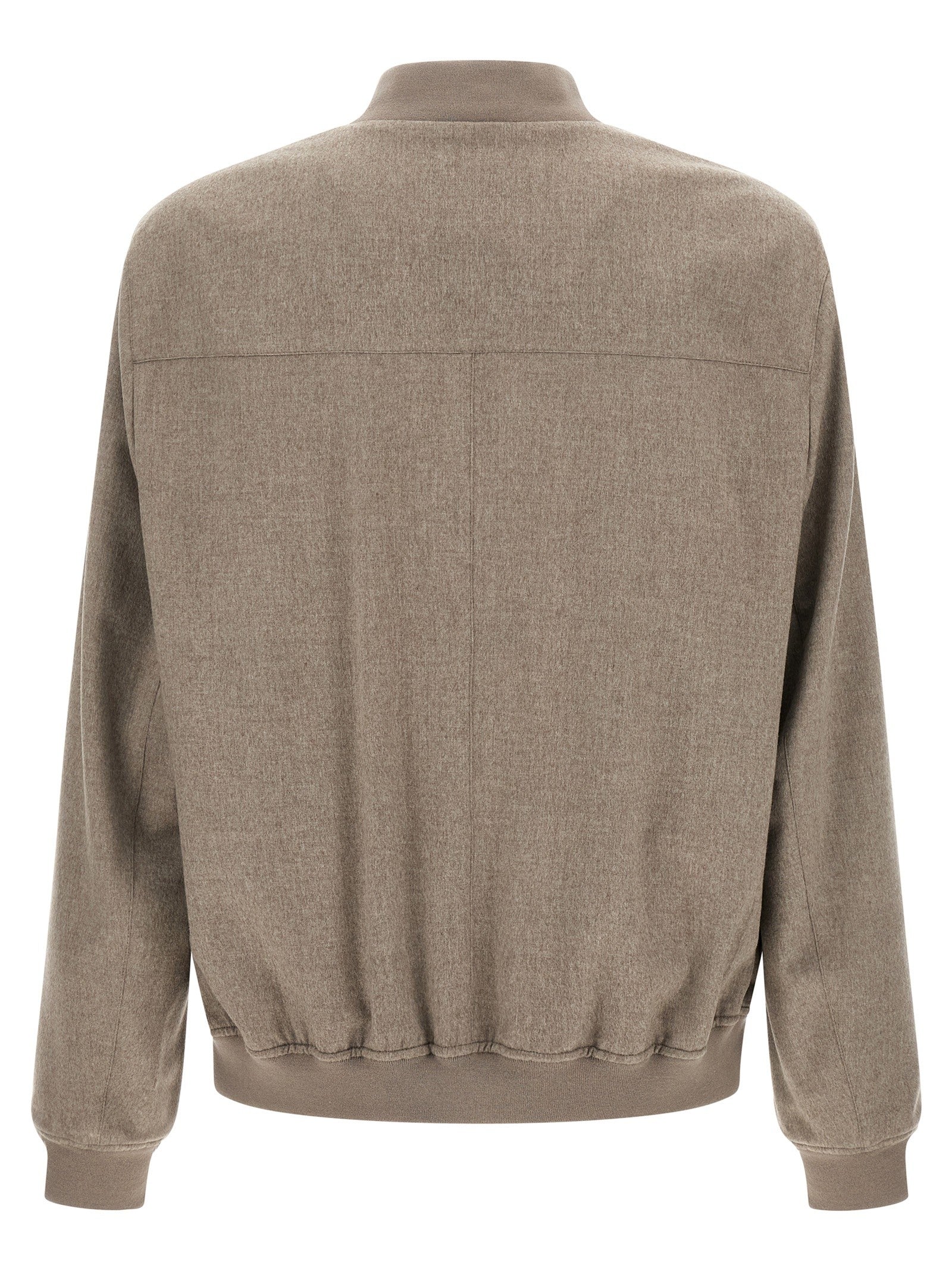 Light flannel bomber jacket