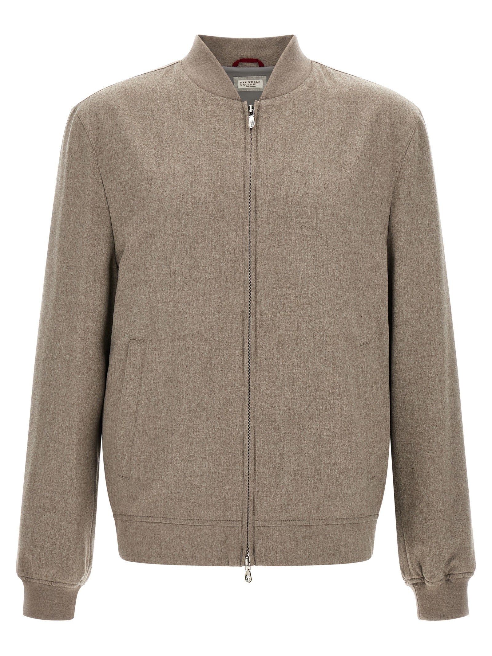 Light flannel bomber jacket
