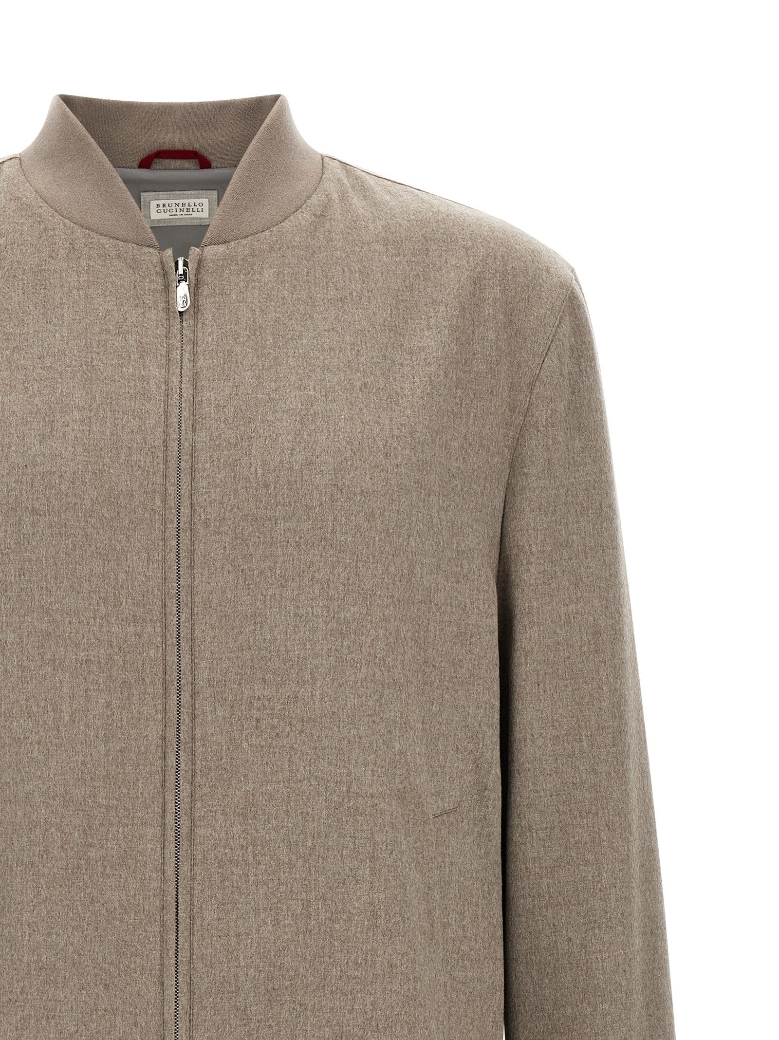 Light flannel bomber jacket