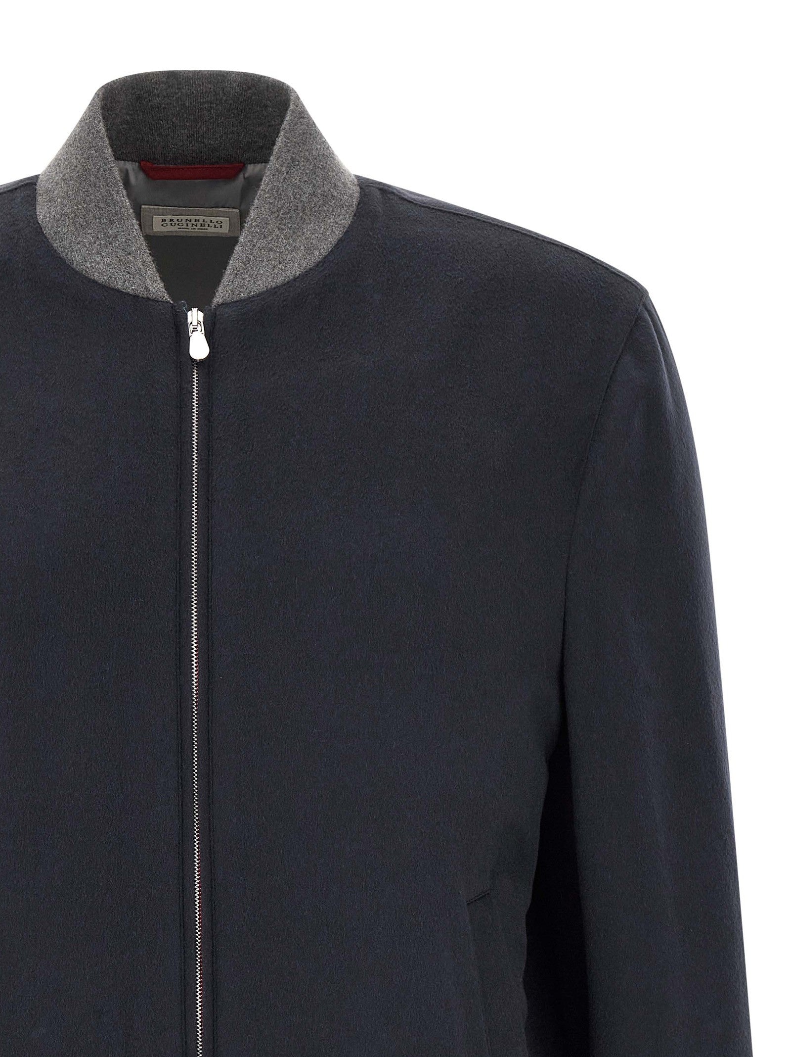 Light flannel bomber jacket