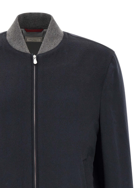 Light flannel bomber jacket