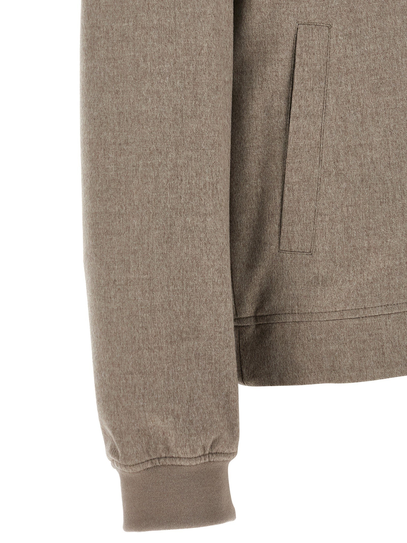 Light flannel bomber jacket