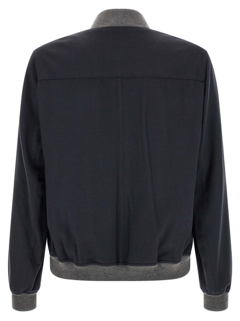 Light flannel bomber jacket