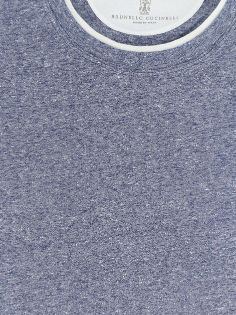 Brunello Cucinelli Linen and cotton blend T-shirt