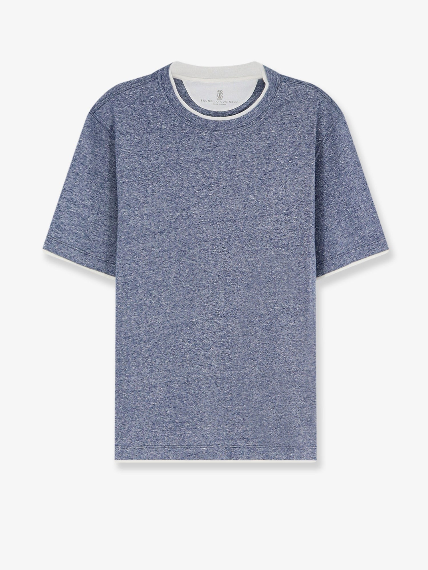 Linen and cotton blend T-shirt