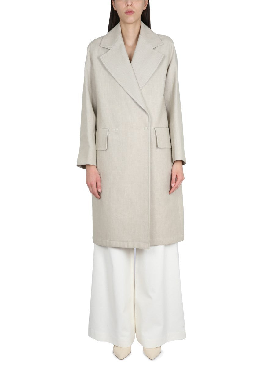 LINEN AND JERSEY DUSTER