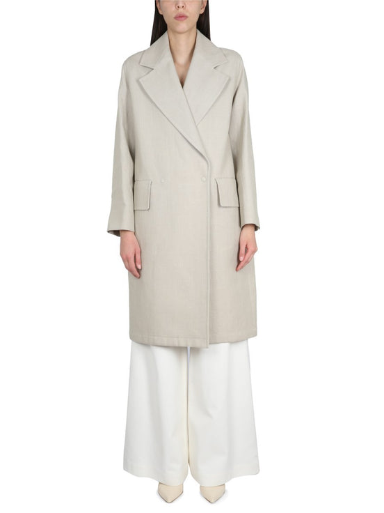 LINEN AND JERSEY DUSTER
