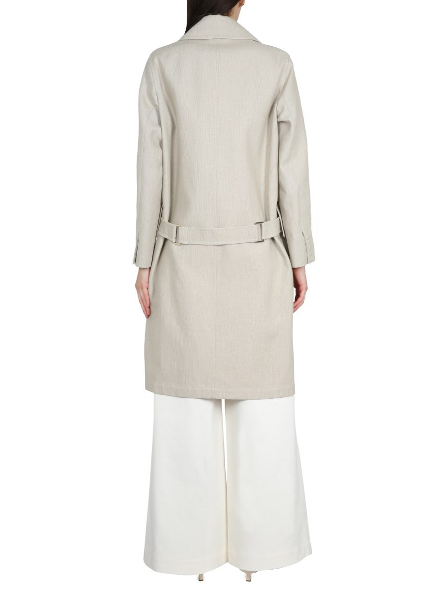 LINEN AND JERSEY DUSTER
