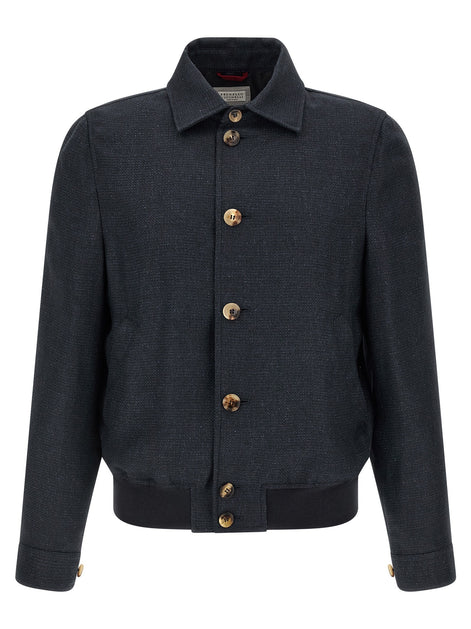 Linen blend jacket