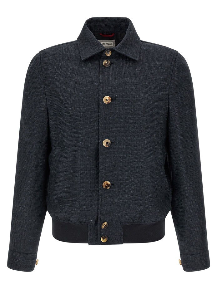 Linen blend jacket