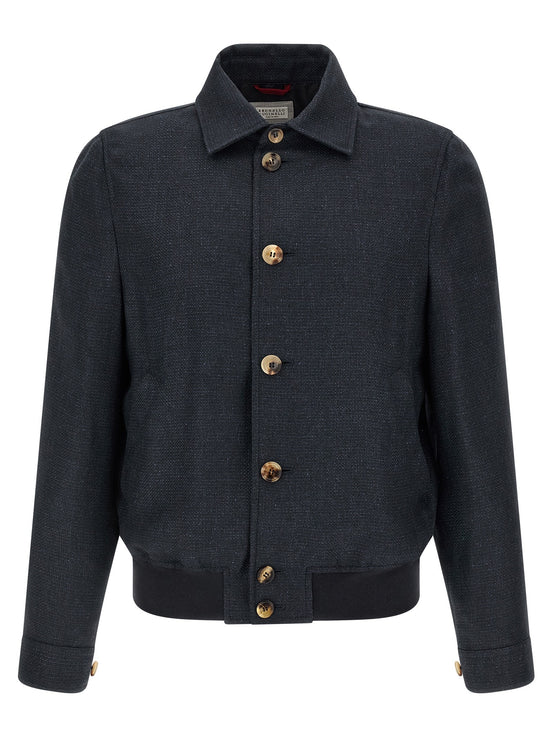 Linen blend jacket