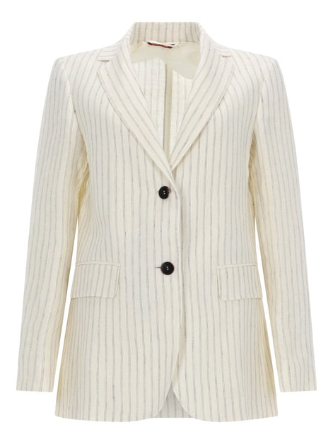 LINEN PINSTRIPE BLAZER