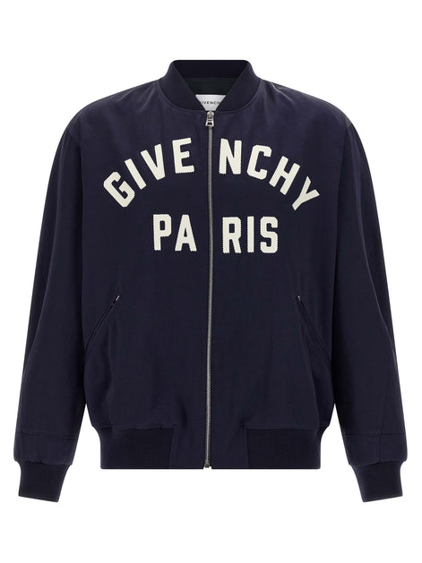 Logo bomber jacket