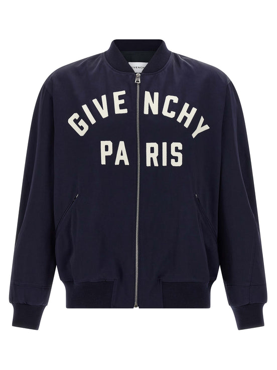 Logo bomber jacket