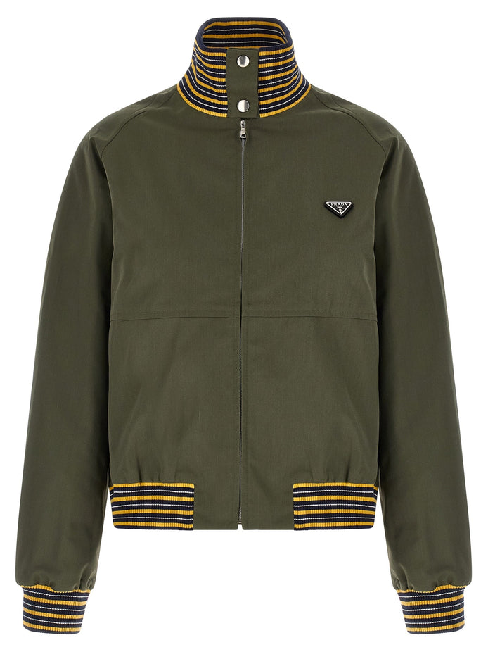 Logo bomber jacket