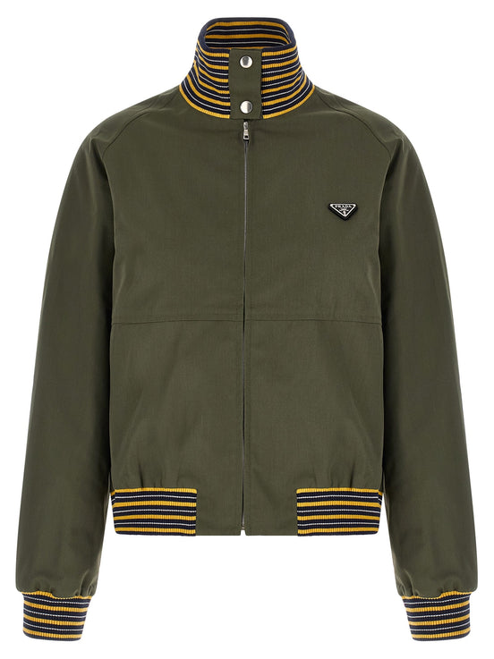 Logo bomber jacket