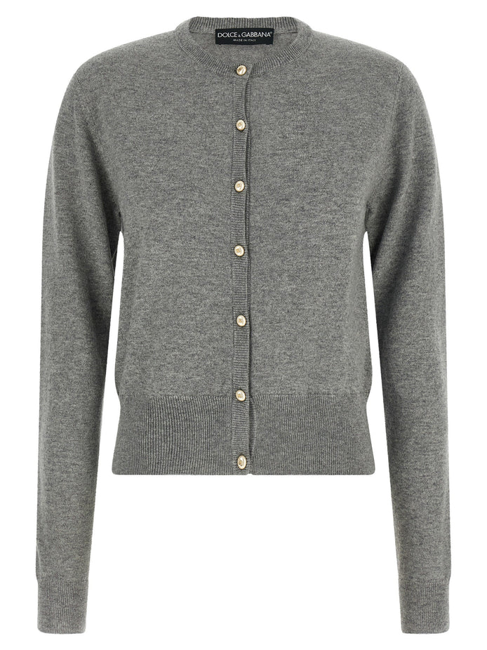 Logo buttons cardigan