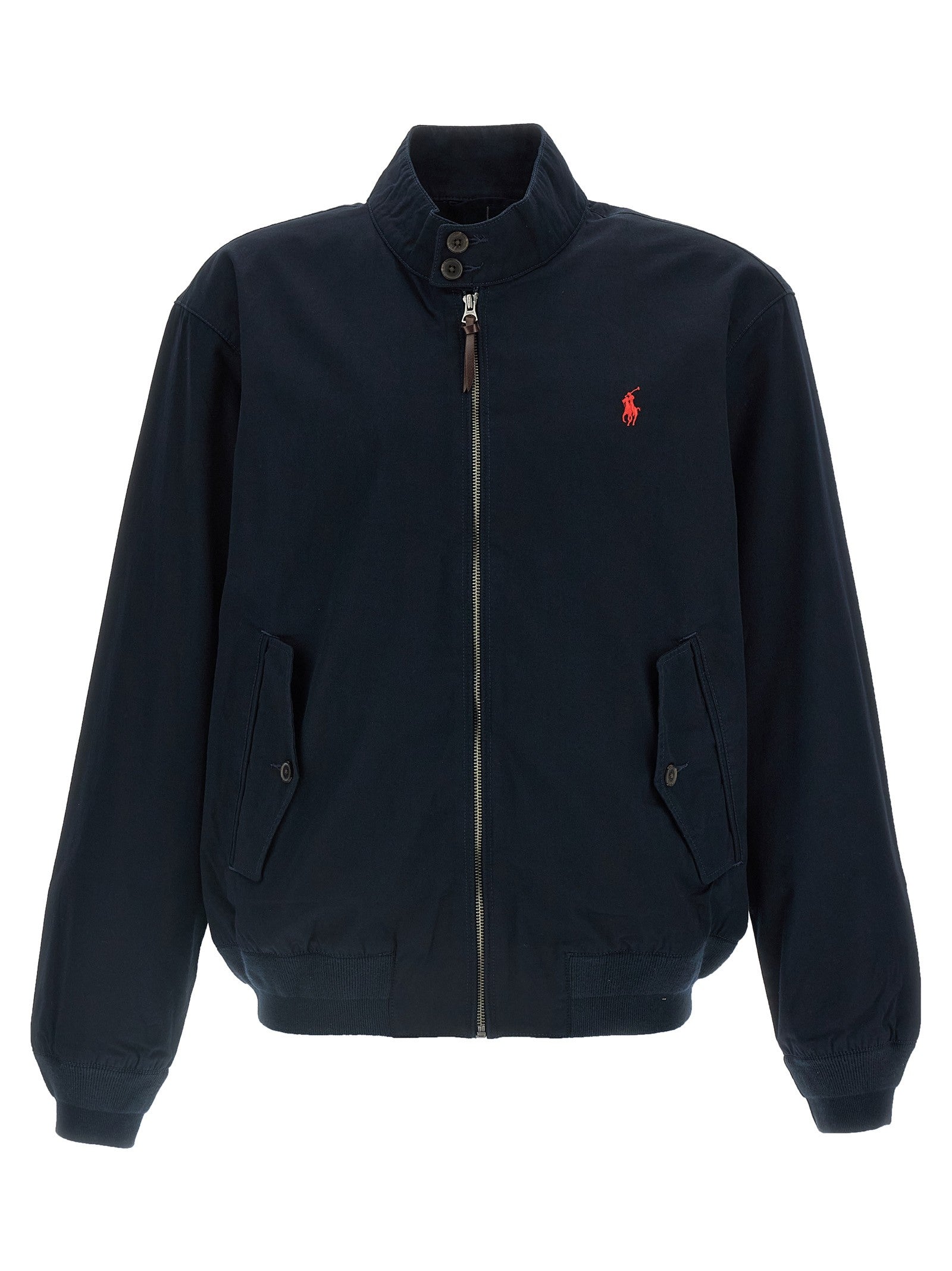 Logo embroidery bomber jacket