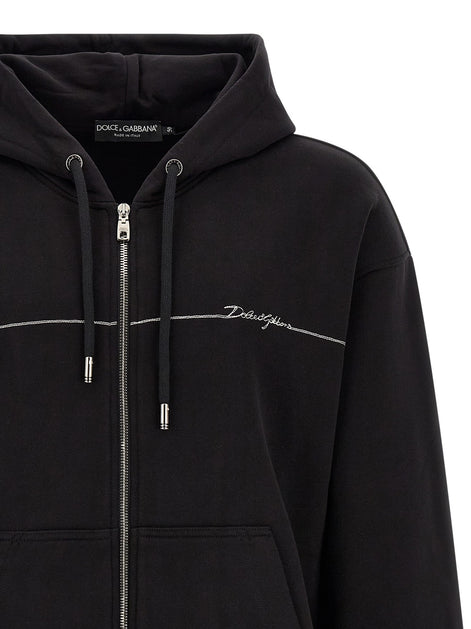 Dolce & Gabbana Logo embroidery hoodie