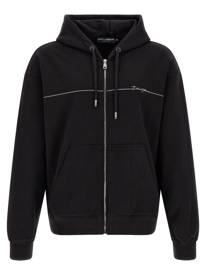 Logo embroidery hoodie