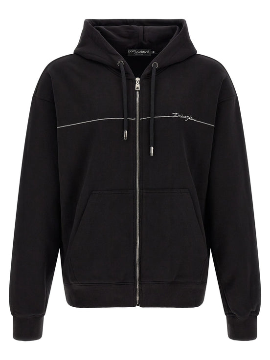 Logo embroidery hoodie