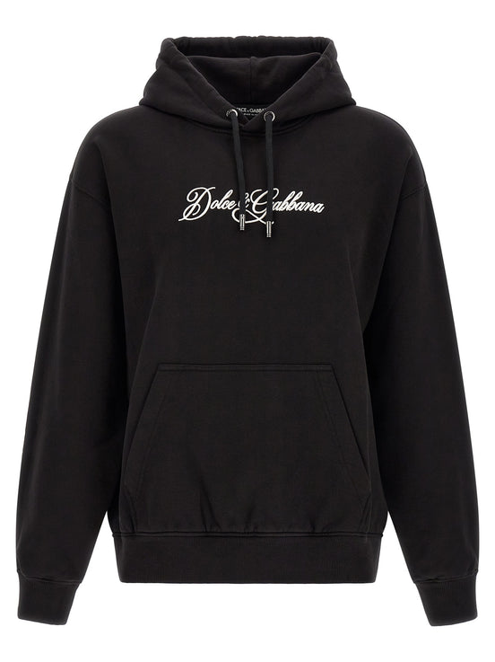 Logo embroidery hoodie