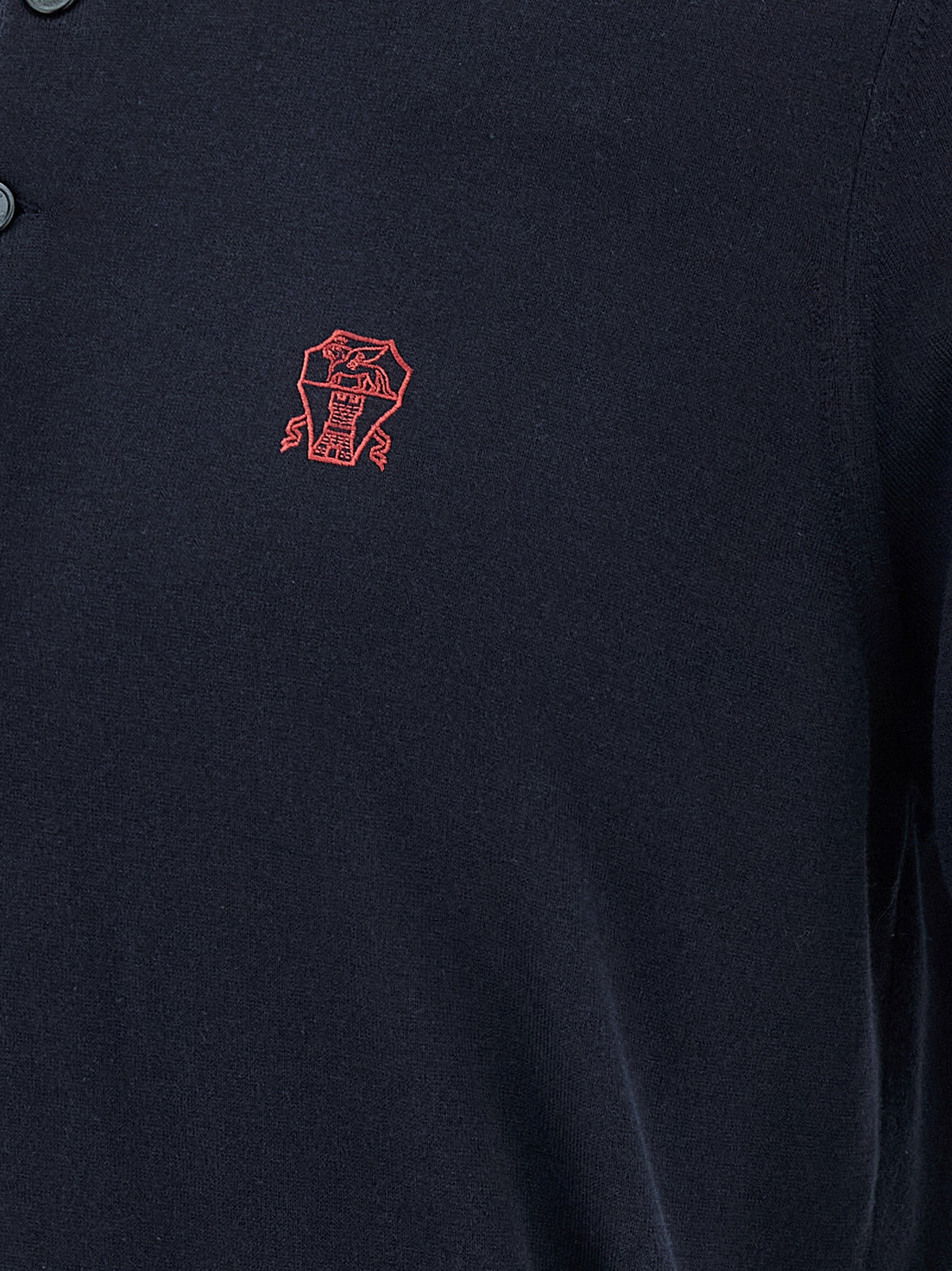 Brunello Cucinelli Logo embroidery polo shirt