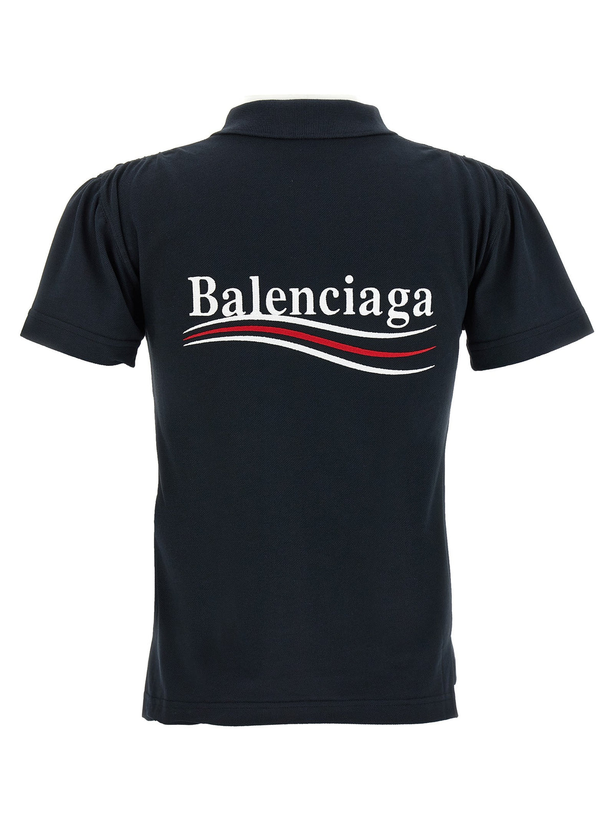 Balenciaga Logo embroidery polo shirt