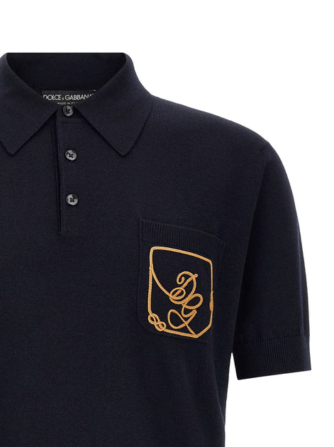 Dolce & Gabbana Logo embroidery polo shirt